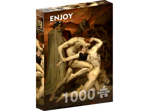 Puzzle 1000 piese - Puzzle 1000 piese Enjoy – William Bouguereau: Dante and Virgil