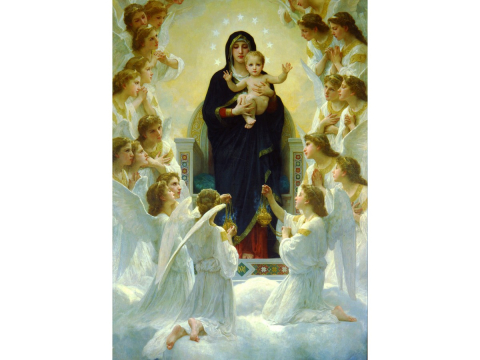Puzzle 1000 piese Enjoy – William Bouguereau: The Virgin with Angels [1]