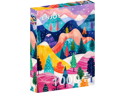 Puzzle - Puzzle 1000 piese Enjoy – Winter’s Palette