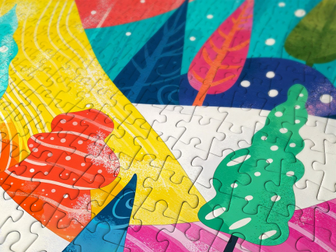 Puzzle 1000 piese Enjoy – Winter’s Palette [4]