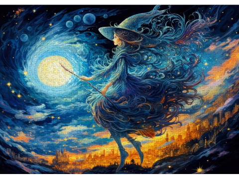 Puzzle 1000 piese Enjoy – Witch’s Night Out [1]