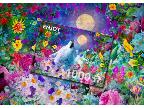 Puzzle 1000 piese Enjoy – Wolf Moon [3]