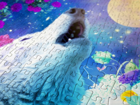 Puzzle 1000 piese Enjoy – Wolf Moon [4]