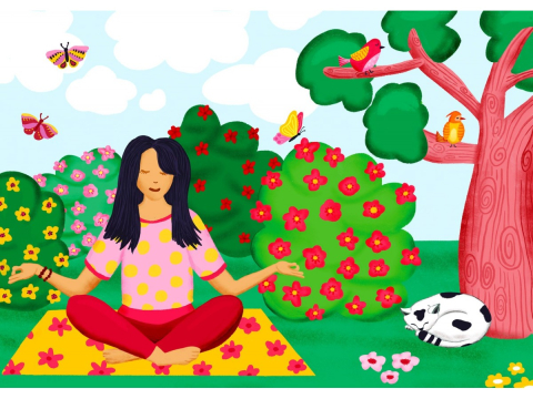 Puzzle 1000 piese Enjoy – Yoga in the Park [1]