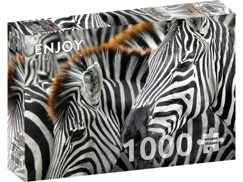 Puzzle 1000 piese - Puzzle 1000 piese Enjoy – Zebras
