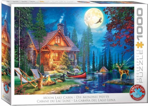 Puzzle - Puzzle 1000 piese Eurographics Moon Lake Cabin