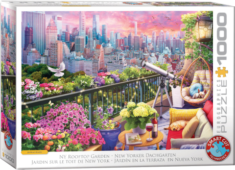 Noutati - Puzzle 1000 piese Eurographics New York Rooftop Garden