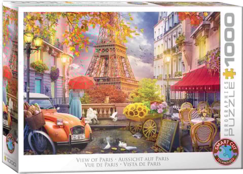 Puzzle - Puzzle 1000 piese Eurographics Paris View by Kateryna