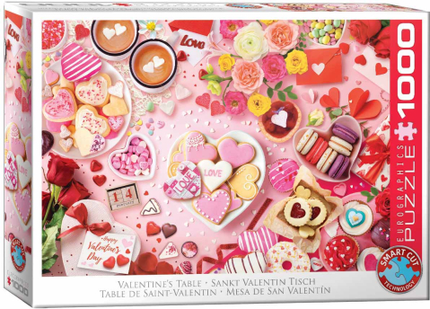 Noutati - Puzzle 1000 piese Eurographics Valentine’s Table