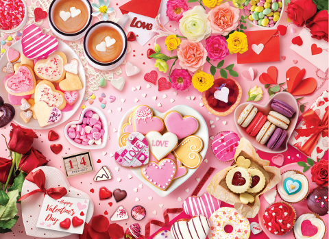 Puzzle 1000 piese Eurographics Valentine’s Table [1]