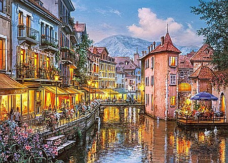 Puzzle 1000 piese Evening in Annecy 30257 Cherry Pazzi [2]