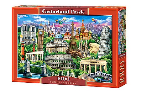 Puzzle 1000 piese - Puzzle 1000 piese Famous Landmarks 104901 Castorland