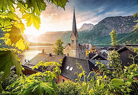 Puzzle 1000 piese Felicitare din Hallstatt 104543 [1]