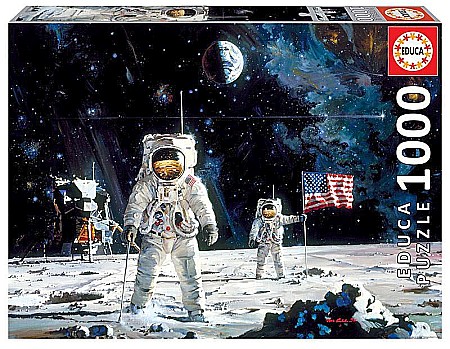 Puzzle 1000 piese - Puzzle 1000 piese First Men on the Moon 18459