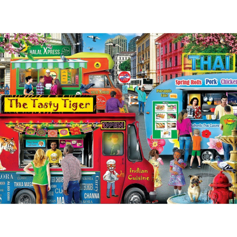 Puzzle 1000 piese Food Truck Block Party [1]