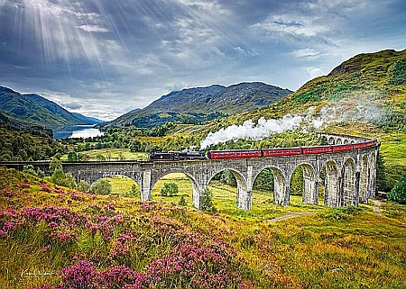 Puzzle 1000 piese Glenfinnan Viaduct 30356 Cherry Pazzi [2]