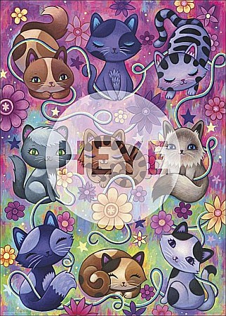 Puzzle 1000 piese Kitty Cats Heye 29955 [1]