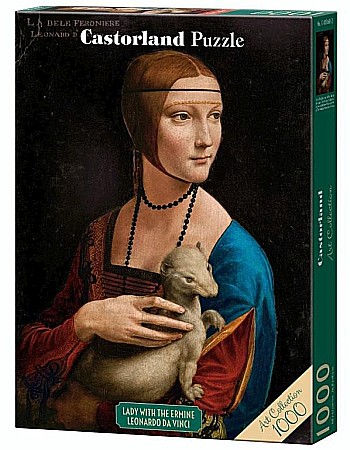 Puzzle - Puzzle 1000 piese Lady with the Ermine, Leonardo da Vinci Art Collection 105168