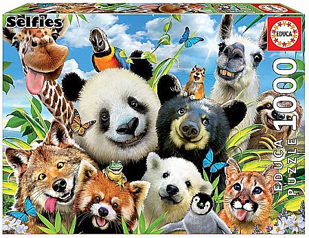 Puzzle - Puzzle 1000 piese Llama Drama Selfie 18117