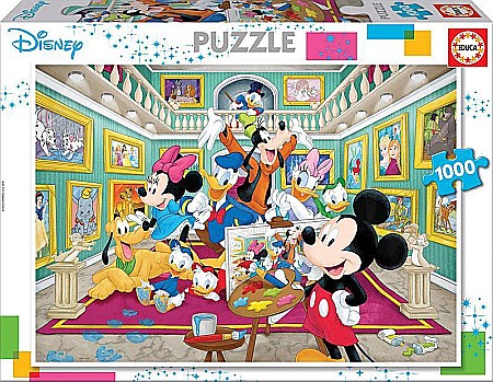 Puzzle 1000 piese - Puzzle 1000 piese Mickey Art Gallery 17695