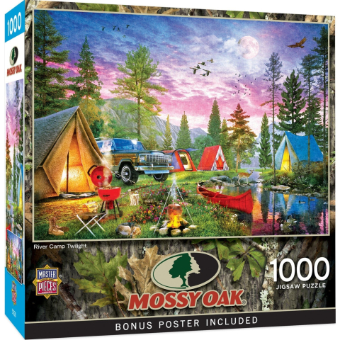 Puzzle 1000 piese - Puzzle 1000 piese Mossy Oak River Camp Twilight