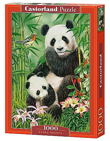 Puzzle 1000 piese - Puzzle 1000 piese Panda Brunch Castorland 104987