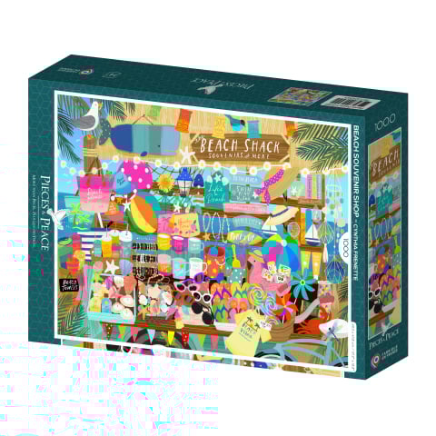 Puzzle - Puzzle 1000 piese Pieces & Peace Beach Souvenir Shop