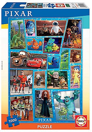 Puzzle - Puzzle 1000 piese Pixar Family 18497 EDUCA
