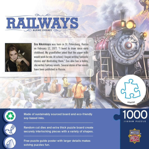 Puzzle 1000 piese Railways Alpine Journey [2]