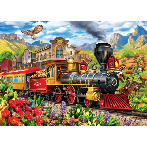 Puzzle 1000 piese Railways Frontier Rails [1]
