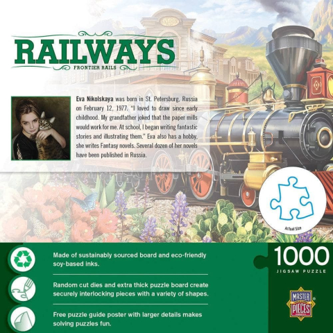 Puzzle 1000 piese Railways Frontier Rails [2]