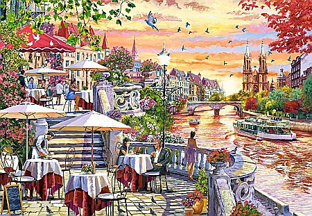Puzzle 1000 piese Romantic City Sunset 104956 Castorland [1]