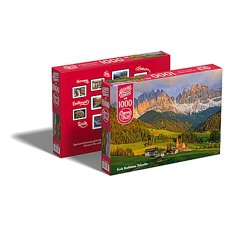 Puzzle 1000 piese Santa Maddalena, Dolomites 30028 Cherry Pazzi [1]