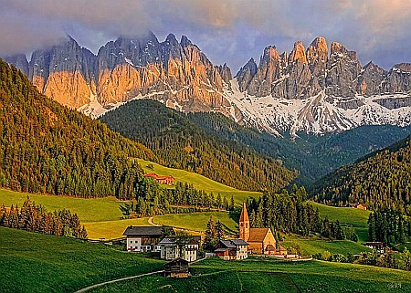 Puzzle 1000 piese Santa Maddalena, Dolomites 30028 Cherry Pazzi [2]