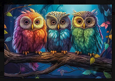 Puzzle 1000 piese Three Little Owls Castorland 105175 [1]