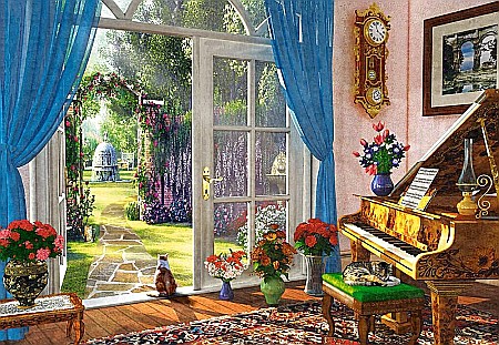 Puzzle 1000 piese Vedere spre Gradina 104079 [1]