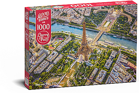 Puzzle - Puzzle 1000 piese View Over Paris Eiffel Tower 30189 Cherry Pazzi