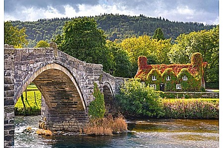 Puzzle 1000 piese Village Corner in Walles 104673 [1]