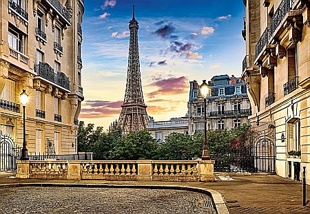 Puzzle 1000 piese Walk in Paris at Sunset 104925 Castorland [1]