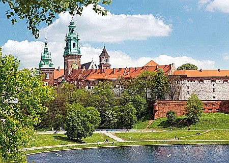 Puzzle 1000 piese Wawel Royal Castle Cracow Poland Castorland 102334 [1]
