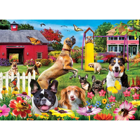 Puzzle 1000 piese Wild & Whimsical Dog Gone Good Day [1]