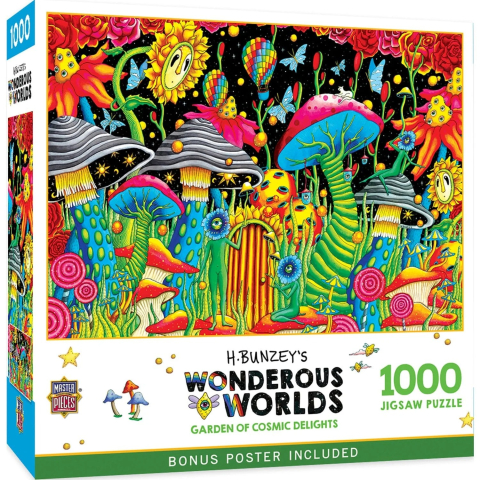 Puzzle 1000 piese - Puzzle 1000 piese Wonderous Worlds Garden of Cosmic Delights