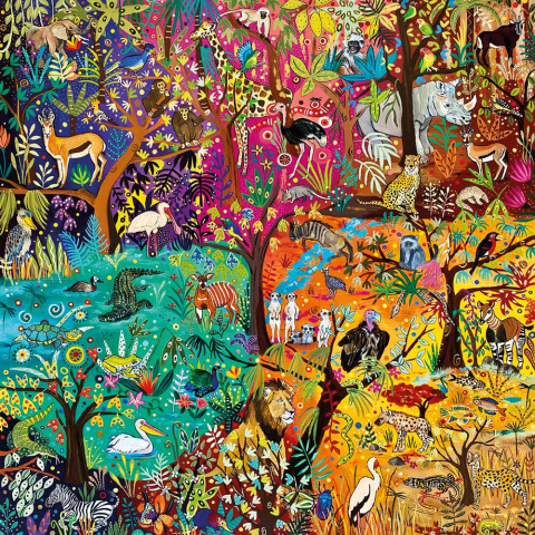 Puzzle 1023 piese Magnolia Rainbow Safari [1]