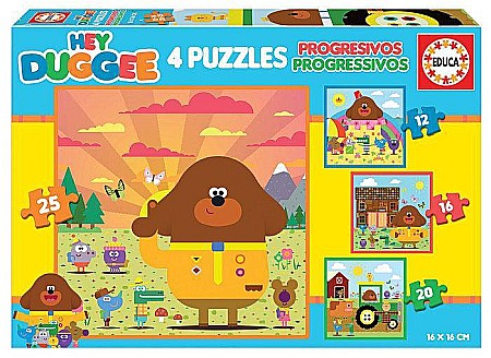 Puzzle 4 in 1 - Puzzle 12-16-20-25 piese Hey Duggee Educa 19394