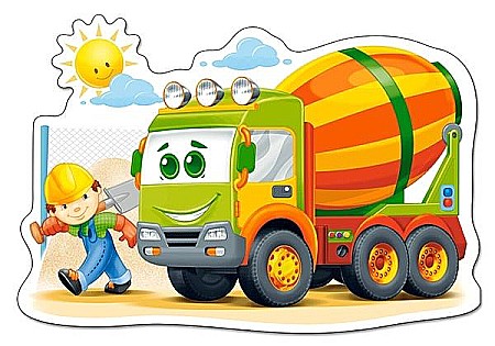 Puzzle 12 piese Maxi Concrete Mixer 120086 [1]