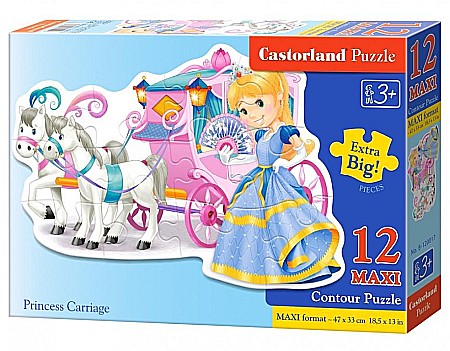 Puzzle - Puzzle 12 piese MAXI Trasura Printesei 120017