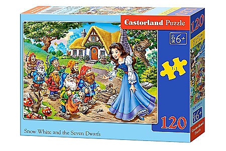 Puzzle 120 piese - Puzzle 120 piese Alba ca Zapada si cei sapte pitici 13401