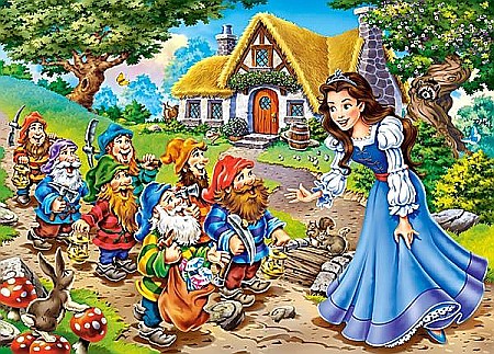 Puzzle 120 piese Alba ca Zapada si cei sapte pitici 13401 [1]