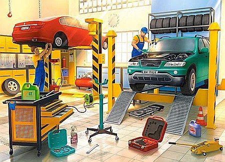 Puzzle 120 piese Car Workshop Castorland 13531 [1]