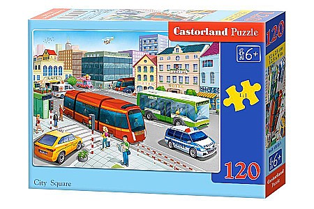 Puzzle 120 piese - Puzzle 120 piese City Square Castorland 13555